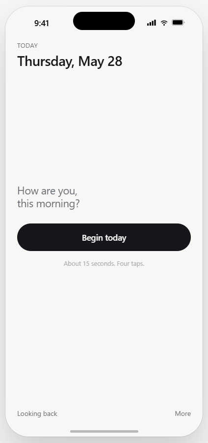 Today — the blank invitation