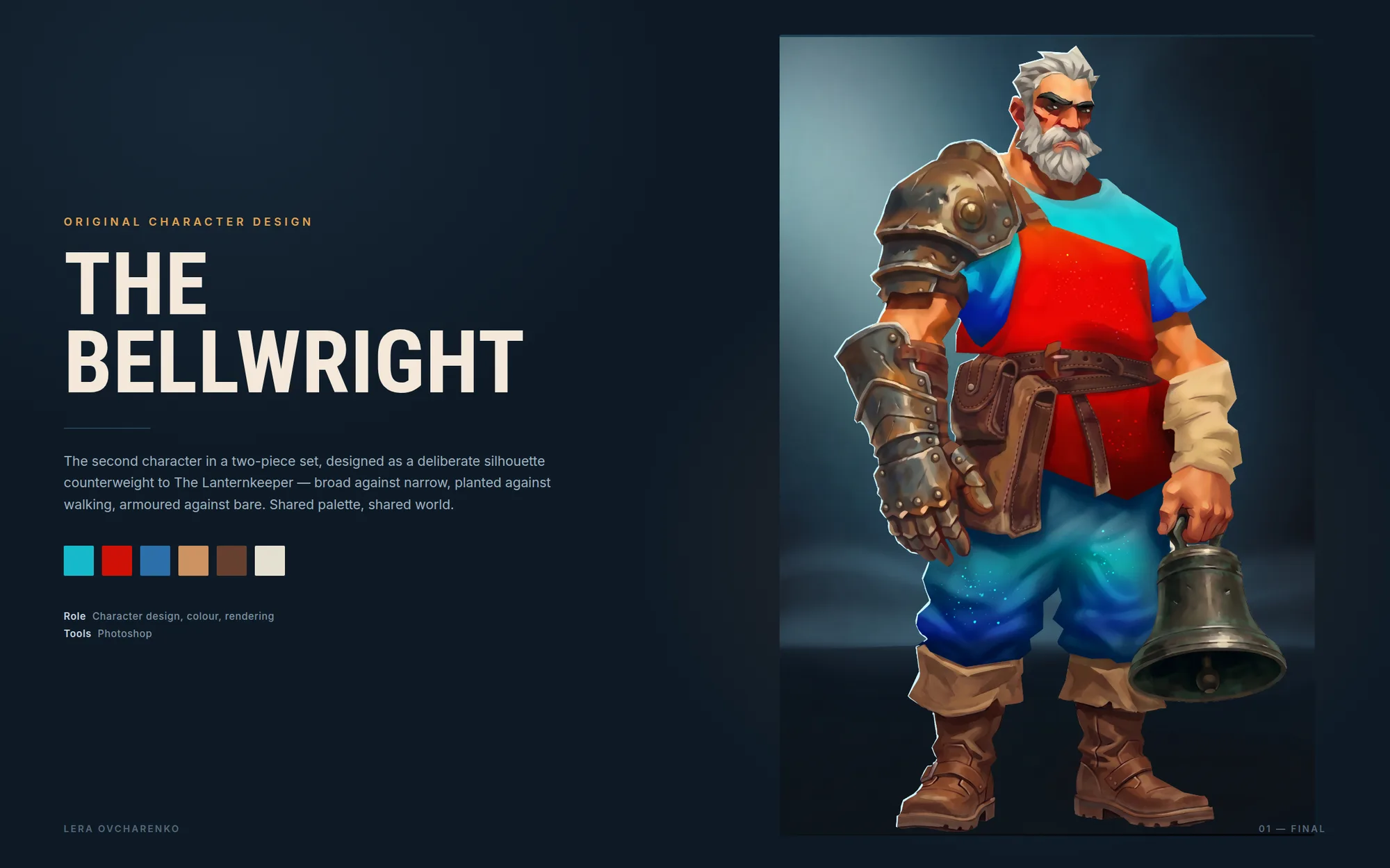 The Bellwright — original character design, final render
