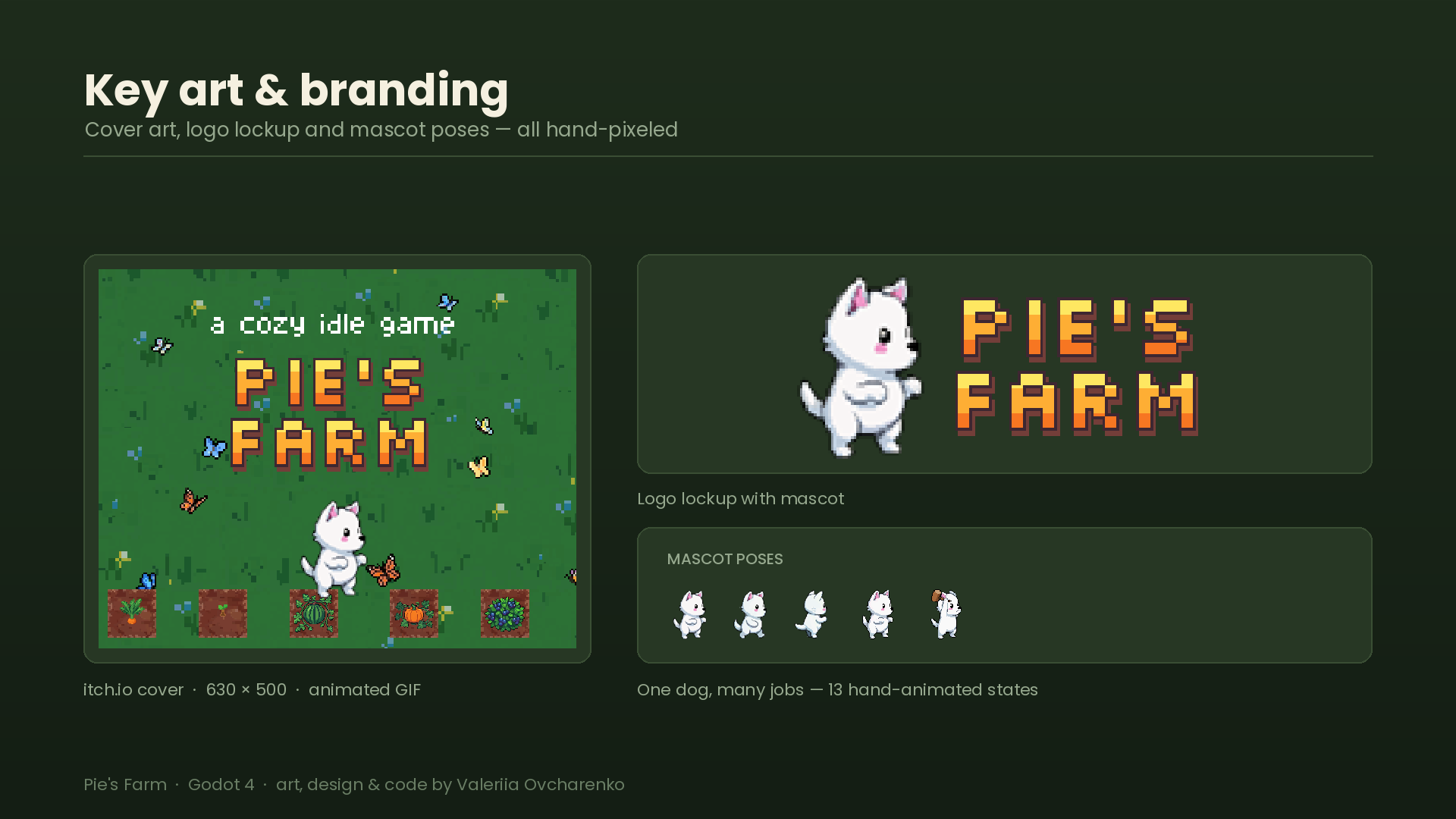 Pie's Farm — key art & branding